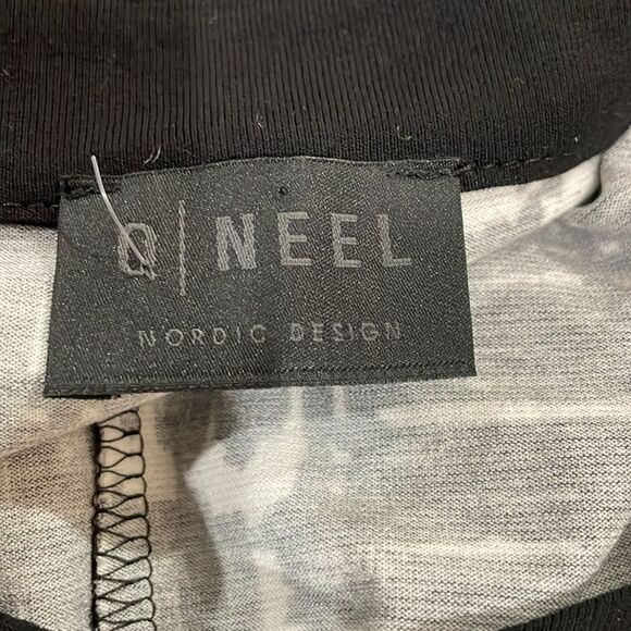 Q' neel Black & White Jersey Knit Abstract Bubble Dress - Plus Size 24 / 3X - Picture 8 of 12